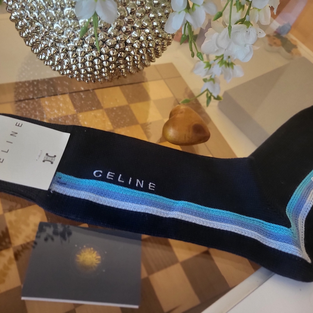 Celine Black and Blue Men's Socks